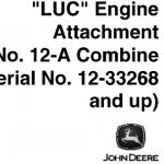 John Deere LUC Engine Attachment NO.12-A Combine Operator’s Manual Instant Download (PIN:12-33268 and up) (Publication No.OMH11651)