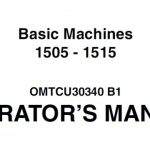 John Deere 1505-1515 Basic Machines Operator’s Manual Instant Download (PIN:170001-) (Publication No.OMTCU30340)