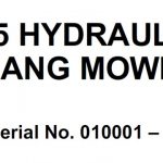 John Deere 365 Hydraulic Gang Mower Operator’s Manual Instant Download (PIN:010001-) (Publication No.OMMT1758)