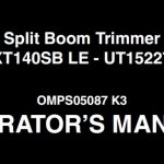John Deere XT140SB LE – UT15227 Split Boom Trimmer Operator’s Manual Instant Download (Publication No.OMPS05087)