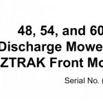 John Deere 48 54 and 60-Inch Side Discharge Mowers for ZTRAK Front Mowers Operator’s Manual Instant Download (PIN:010001-) (Publication No.OMM137692)