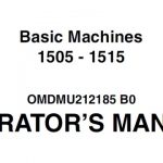 John Deere 1505-1515 Basic Machines Operator’s Manual Instant Download (Publication No.OMDMU212185)