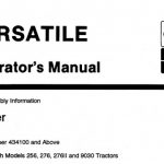 Versatile 2360 Loader (Serial Number 434100 and above) for 256 276 276II and 9030 Tractors Operator’s Manual Instant Download (Publication No.43236014)