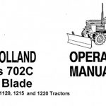 New Holland Series 702C Front Blade for TC18 TC21 1120 1215 and 1220 Tractors Operator’s Manual Instant Download (Publication No.42070217)