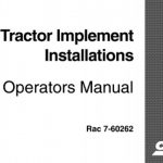 Case IH Tractor Implement Installations Operator’s Manual Instant Download (Publication No.7-60262)