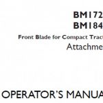 Case IH BM172H BM184H Front Blade for Compact Tractor Attachment Operator’s Manual Instant Download (Publication No.48082151)