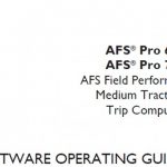 Case IH AFS Pro 600 AFS Pro 700 AFS Field Performer Midium Tractors Trip Computer Operator’s Manual Instant Download (Publication No.84541554)