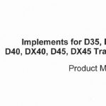 Case IH Implements for D35 DX35 D40 DX40 D45 DX45 Tractors Operator’s Manual Instant Download (Publication No.86618781)