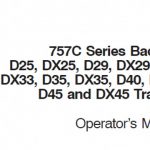 Case IH 757C Series Backhoe for D25 DX25 D29 DX29 D33 DX33 D35 DX35 D40 DX40 D45 and DX45 Tractors Operator’s Manual Instant Download (Publication No.86632622)