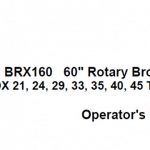 Case IH BRX160 60”Rotary Broom for D/DX 21 24 29 33 35 40 45 Tractors Operator’s Manual Instant Download (Publication No.87580888)