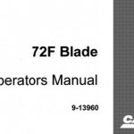 Case IH 72F Blade Operator’s Manual Instant Download (Publication No.9-13960)