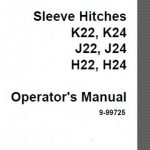 Case IH K22 K24 J22 J24 H22 H24 Sleeve Hitches Operator’s Manual Instant Download (Publication No.9-99725)