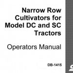 Case IH Narrow Row Cultivators for Model DC and SC Tractors Operator’s Manual Instant Download (Publication No.DB-1415)